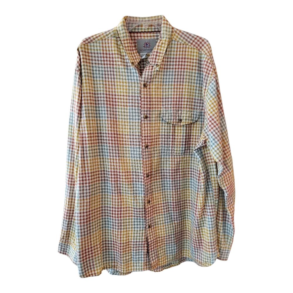 The Territory Ahead Men's Multicolor Plaid Shirt - Size XL